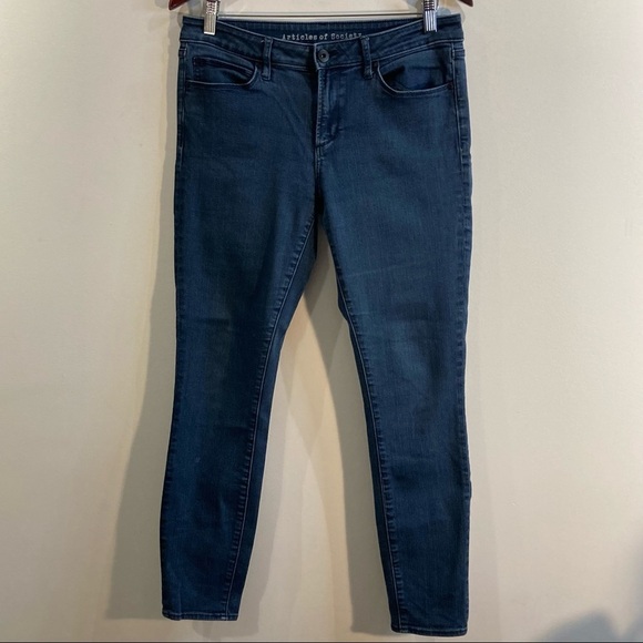 ARTICLES OF SOCIETY Sz 30  Skinny Mid-Rise Sarah Burton Wash Jeans - Picture 1 of 10